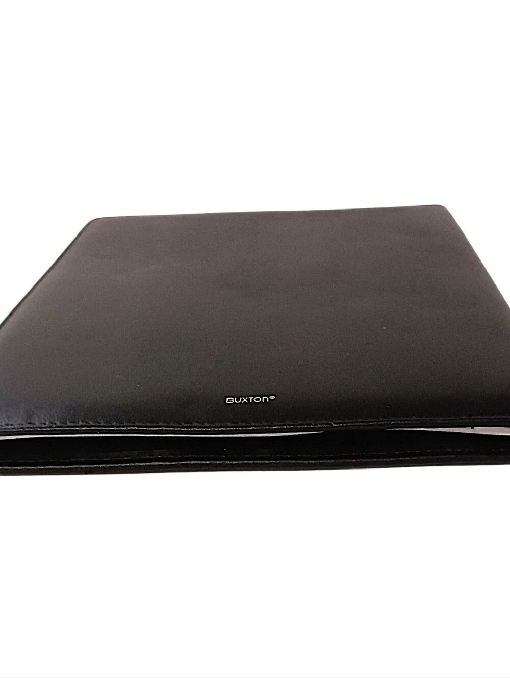 Buxton‎ Leather Padfolio Portfolio Folder Organizer Refillable Notepad Black